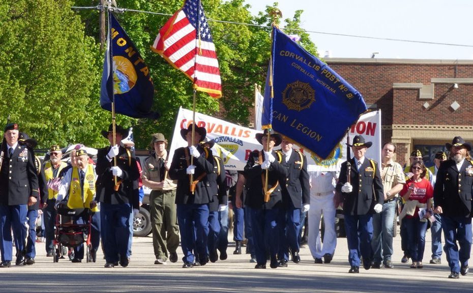 Veteran's parade Corvallis MT - NBC Montana - Credit Helen Eden